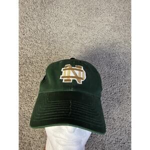 Notre Dame Fighting Irish Hat Cap Snap Back Mens One Size Green NCAA Football OG